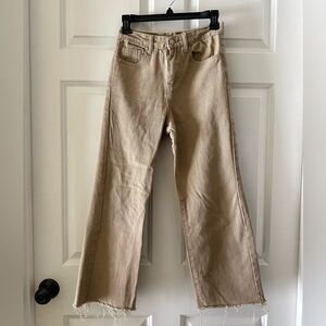 Princess Polly Tan Straight Leg Jeans High-Waisted